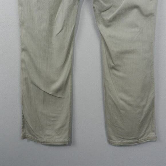 Multiples Khaki Tan Stretch Denim Pants Womens Size 16 Straight Leg Studded - Picture 6 of 10